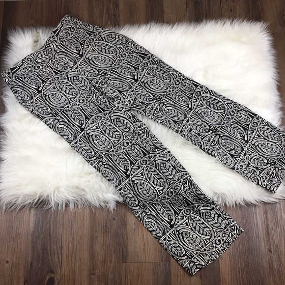 Ann Taylor LOFT Petite Pattern Slacks 0P - Picture 1 of 4